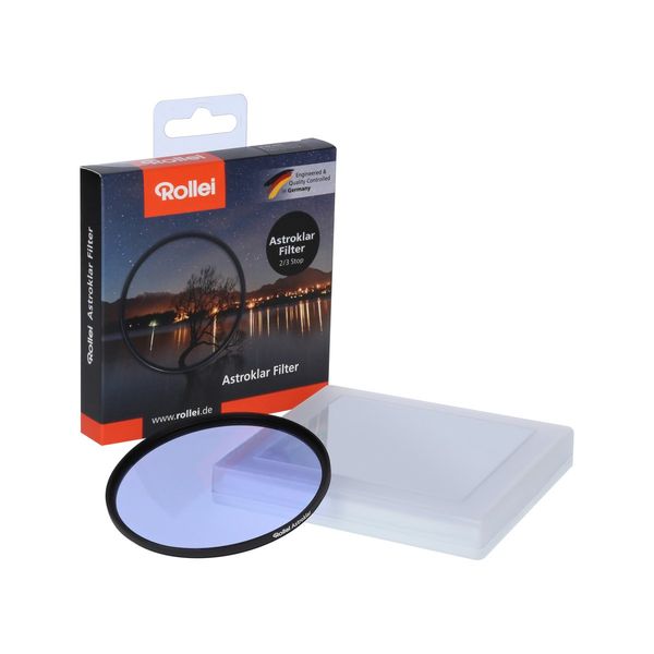 Rollei Astroklar Light Pollution Round Filter I 52mm Night Light Filter I Clear night filter for astrophotography and night photography