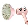 Universal diffuser for hair dryer, professional hair dryer diffuser accessories for curls, fits most hair dryers with 4-6cm nozzles (pink look)
