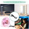 PATIKIL 4.92ft LED Strip Dimmer Switch, 2set DC 5V Button USB Inline Switch Pigtail Cable Brightness Adjustable Controller with Tape for LED Rope Light, Black