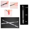 Cuticle Pusher Double-Sided Cuticle Stainless Steel for Gel Nails (Cuticle Pusher)