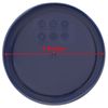 Pyrex 7201-PC 4-Cup Dark Blue Round Food Storage Replacement Lid (3-pack) - Made in the USA