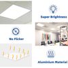 4 Pack LED Ceiling Panel Lights, 45W, 2x2, 5800 Lumens - 5000K - 0-10V Dimmable