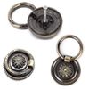 Gad2go 6 Pack Drawer Ring Pull Handles 1.77 Inch Vintage Antique Ring Pull Handle for Dresser Cabinet Cupboard Drawer Pull Handles Knobs,Bronze