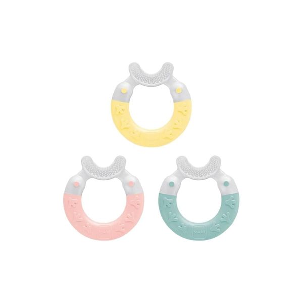 MAM, 3+ Months Cleaning Teether (Random Colour) - Massages Gums and Cleans First Teeth