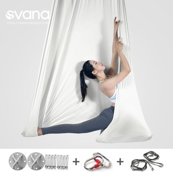 Indoor Hammock Cloth Flying Yoga Full Set Hammock Swing 5M, C Set 5m