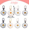 DHER Zipper Metal Zip Pulls Pull Removable Zip 8 Pieces Zip Puller Removable Zip Head Replacement Zip Head (Daisies 4 Colours)