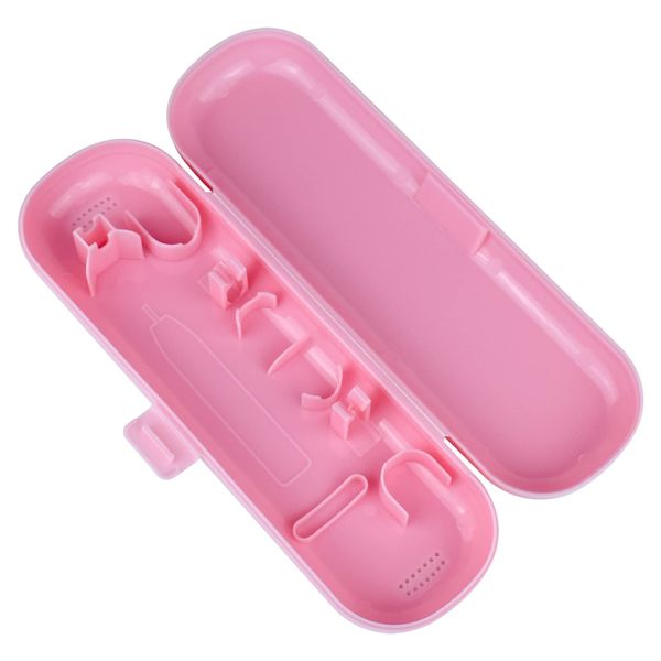 JHFGJGH 1 Pcs Travel Toothbrush Cover Toothbrush Case Compatible with Oral B & Philips Electric Toothbrush Travel Case (Pink)