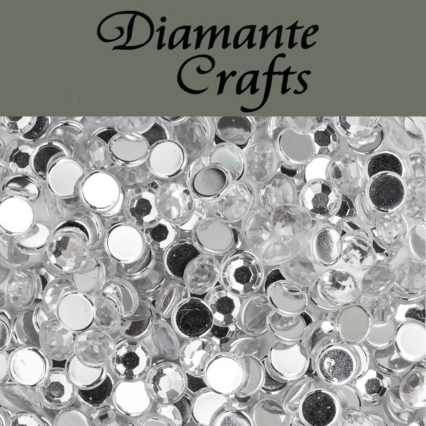 1000 x 4mm Clear Round Diamante Loose Rhinestone Nail Body Vajazzle Gems - created exclusively for Diamante Crafts