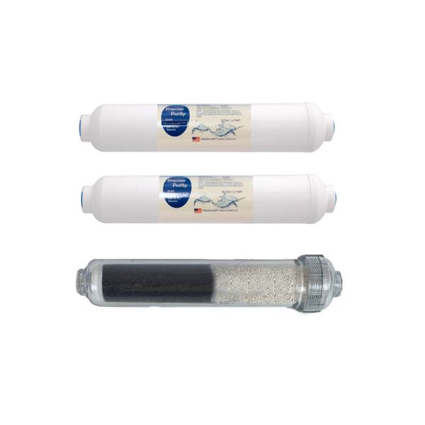 3 Replacement Inline Filters for Aqua True Blue Portable Mini Alkaline Rev Osmo