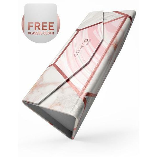 i-Blason Foldable Hard Eyeglasses Case Portable PU Leather Glasses Case Holder