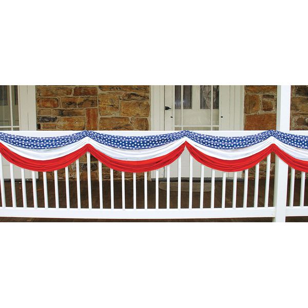 Stars Stripes Fabric Bunting - Beistle