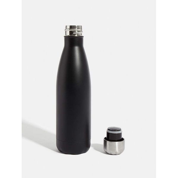 Skinnydip SA5017707 Black Water Bottle 500 ml, Stainless Steel