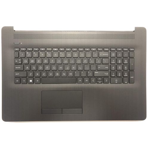 wzqrps Replacement Laptop Upper Case Palmrest Non-Backlit Keyboard Non-PTP Touchpad Assembly Part for HP 17 by/CA L22750-001 Gray