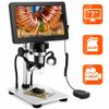 TOMLOV 7" Digital Microscope 1200X Video Record Coin Magnifier Soldering Camera