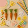 Heaven Sends Set of 3 Wicker Easter Carrots – Rustic Decorative Spring Ornaments for Easter Displays, Baskets & Table Décor