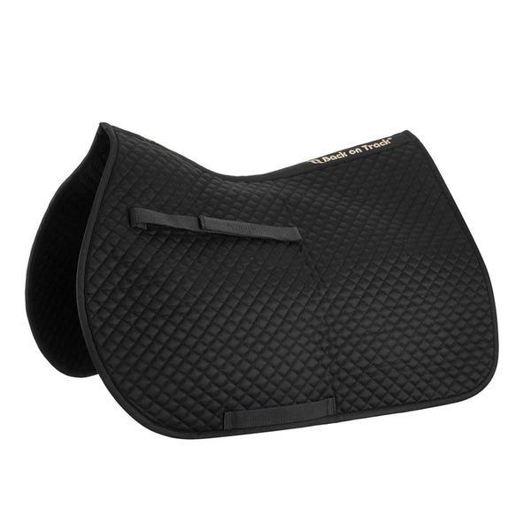 Back on Track Mathilda English All Purpose Saddle Pad Horse, Black