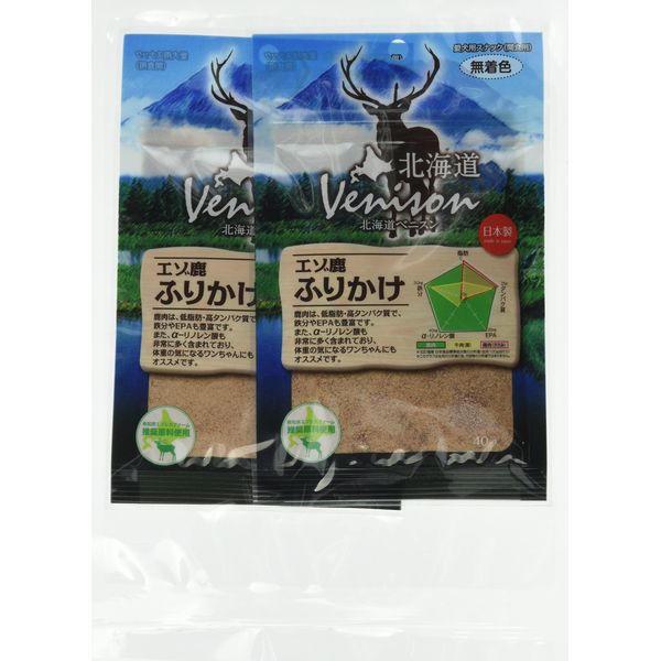 Japan Premium Hokkaido Venice Ezo Deer Sprinkling Dog Treats 1.4 oz (40 g) x 2 Packs