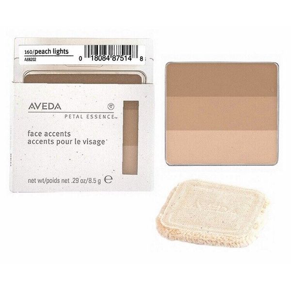 Aveda Face Accents Trio PEACH LIGHTS 160 includes applicator pad