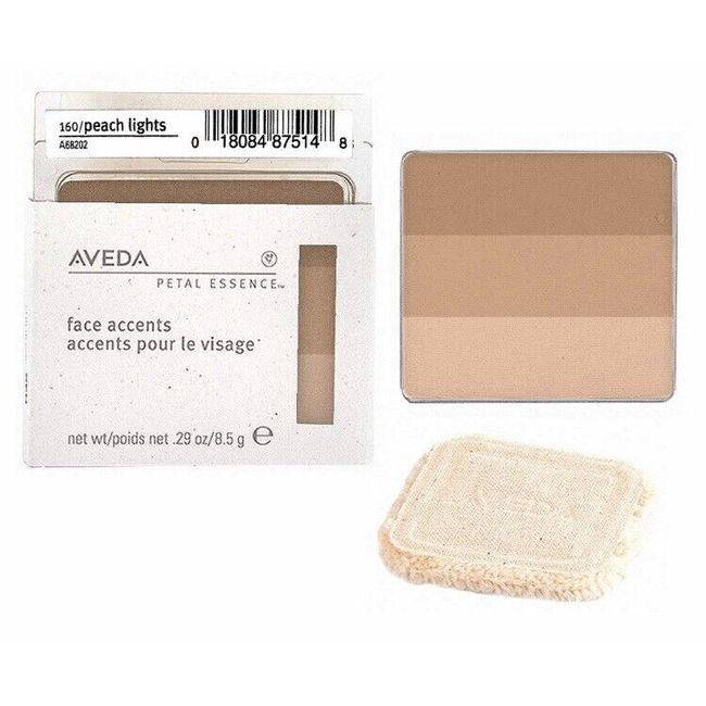 Aveda Face Accents Trio PEACH LIGHTS 160 includes applicator pad