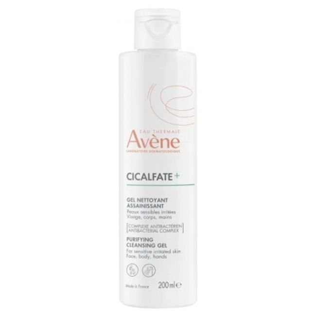 AVENE Cicalphate (+) Purifying Cleansing Gel 200ml Sensitive skin, itchy skin, scratches, rashes, tattoos, scalp care Direct delivery from France