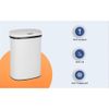 Pemberly Row 13 Gallon Stainless Steel Motion Sensor Automatic Trash Can - White