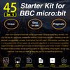KEYESTUDIO 45 Sensors Starter Kit for BBC Microbit V2.2 V2 V1.5 (Without Micro:bit), Sensor Breakout Board, i2c LCD, Buzzer, 5v Relay with Tutorials 57 Courses Coding for Teens Adults