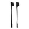 Soft 'N Style Double Sided Edge Control Hair Brush Comb Combo Pack 2 Pieces (black)