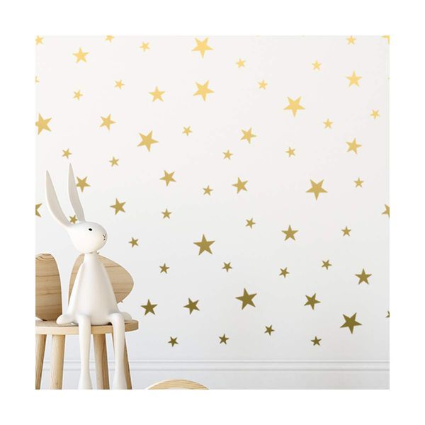 StickerDeen | Gold Star Stickers Nursery Decals Decoration Removable Peel & Stick Wall Art Vinyl Decal Stickers | (Gift Pack of 166)