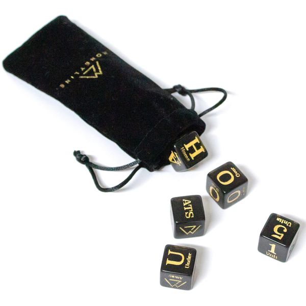 MoneyLine Sports Betting Dice - Sports Betting Gift - Dice to Help You Bet on Sports - Five 19mm Dice for Sports Wagering