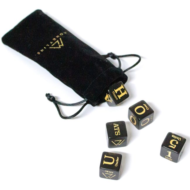MoneyLine Sports Betting Dice - Sports Betting Gift - Dice to Help You Bet on Sports - Five 19mm Dice for Sports Wagering
