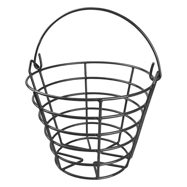 KOFULL Golf Balls Bucket Metal Golf Ball Basket Durable Golf Basket ball Container Storage Golf Accessories (store 50pcs balls)