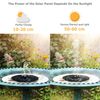 Solar Power Floating Fountain Outdoor Water Pump With Filter Panel Pond Pool