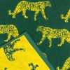 furn. Leopard Hand Towel, Cotton, Teal,50 x 85cm