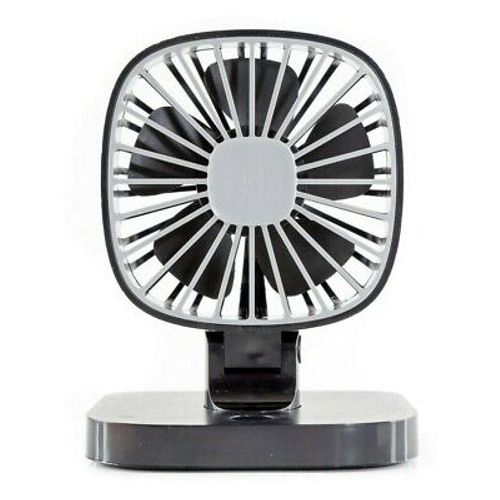 USB Electric Portable Car Rotatable Car Cooling Fan With 3 Speeds, Black