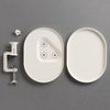 Clover Clamped Craft Tray White Craft Tray CL57-658