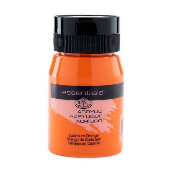 Royal & Langnickel RAA-5109 Essentials 500ml Acrylic Paint - Cadmium Orange