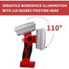 40W LED Work Light for Milwaukee 18V Battery Outdoor Flood Light Flashlight /USB