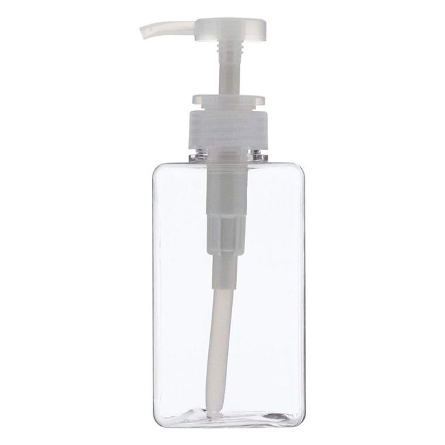 Bestco ND-4335 Shampoo Dispenser, Clear, 15.9 fl oz (450 ml), Netoyon Les Square Bottle