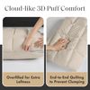 Madison Park Stay Puffed Pillowcase, King, Tan
