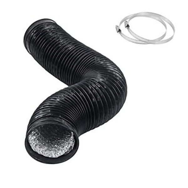 4 Inch 5 Feet Air Ducting, Flexible 1.5m Length Aluminum Dryer Vent Hose Kit