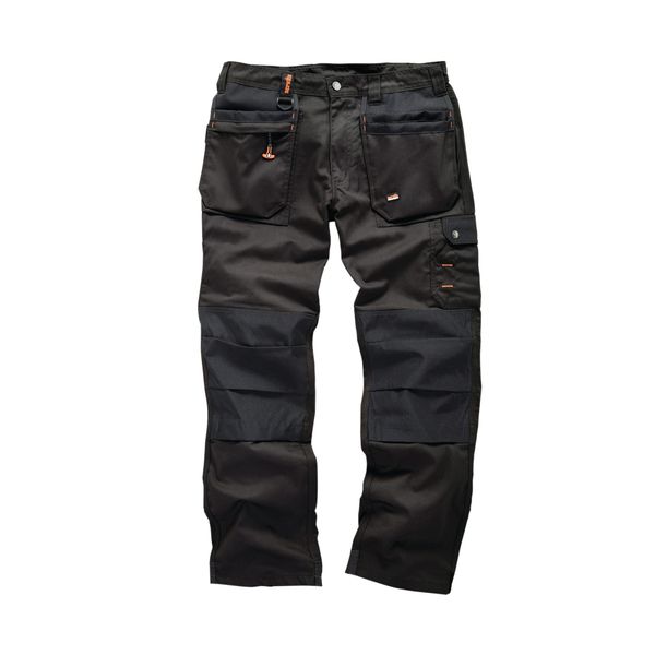 Scruffs Mens Worker Plus Trousers, Black, 32W EU