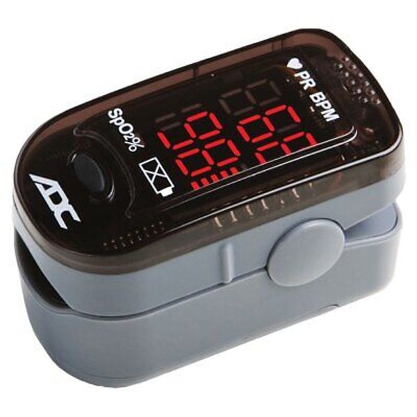 AD2200 Advantage 2200 Digital Fingertip Pulse Oximeter, Black, Adult,Small