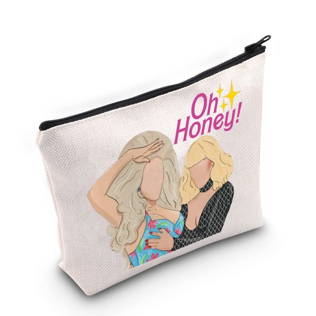 WZMPA Drag Queen TV Show Kosmetiktasche RuPaul Fans Geschenk Oh Honey Make-up Tasche Reißverschluss Tasche für Frauen Mädchen, Oh Honey