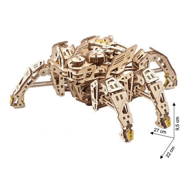 Ugears Wood Model Building Hexapod-Explorer 3D Puzzle Mechanical 388 Pieces NEW