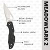 Spyderco BY04PBK2 Holster, Meadowlark 2-Schwarz, 6.5"