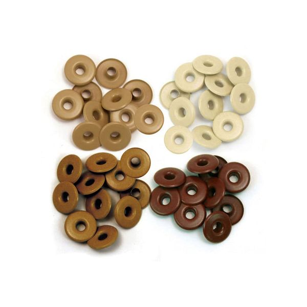 Eyelets We R Memory Keepers Wide Eyelets, Aluminum Brown