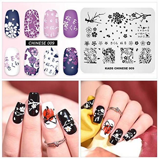 Asian Theme Nail Stamping Plate