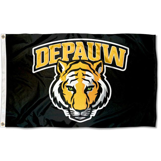 DePauw Tigers New Logo Flag