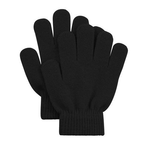 Toddler Magic Gloves Kids Halloween Winter Gloves Toddler Black Full Fingers Mittens Kids Cosplay Warm Mittens Baby Knitted Gloves Soft Stretchy Hand Mittens for Baby Boys Girls Black One Size