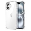 Clear Acrylic Case for iPhone 16, Crystal Transparent, Slim Profile, Wireless Charging Compatible
